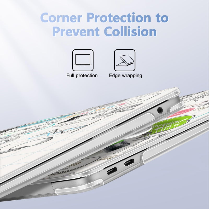 May Chen Compatible with New MacBook Air 13 inch Case 2021, 2020 2019 2018 Release Model: M1 A2337 A2179 A1932, Plastic Hard Shell Case Cover for Mabook Air 13 inch with Retina Dispaly, Creative lamp - Image 3